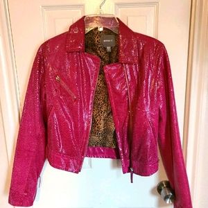 Kenna-T Pink Reptile Jacket sz XS